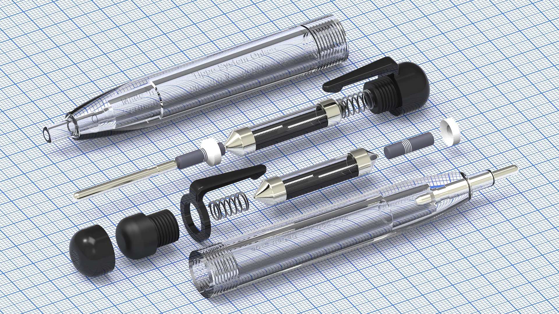 Phase Tester相位检测笔3D数模图纸 CREO设计 附STP